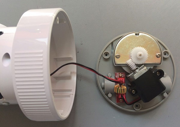 Electronics contained inside the motorized wheel base