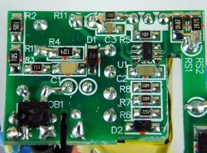 The %2B and – terminals on the IC show it’s a rectifier